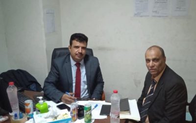 اجتماع يناقش القضايا والاهتمام المشترك بين مدير عام هيئة المواصفات ومدير عام جمرك مطار عدن الدولي