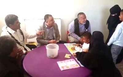 السيد مهدي الحامد أمين عام محلي أبين  يتفقد مركز الحصن لذوي الاحتياجات الخاصة بجعار