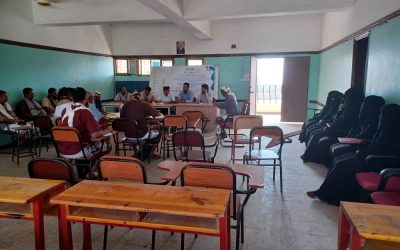 مدير عام مديرية المسيمير يجتمع مع اللجنان المجتمعية للمناطق المستهدفه للمشاريع وممثلي المنظمات المنفذة