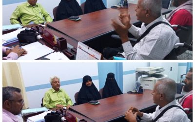 فريق مجتمعي يزور مستشفى الرازي العام ويلتقون بالدكتور حسين عبدالباري