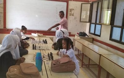 استعداداتٌ وتحضيرات لإقامة المعرض العلمي والفني بمجمعِ أروى للبنات بالكود بابين