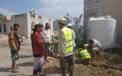 مدير عام مديرية المسيمير يقوم بزيارة لعدد من المشاريع المنجزة في المديرية