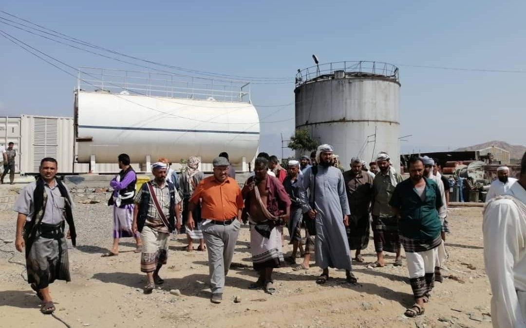 تدشين تشغيل 2 ميجا وات بمحطة كهرباء لودر في محافظة أبين