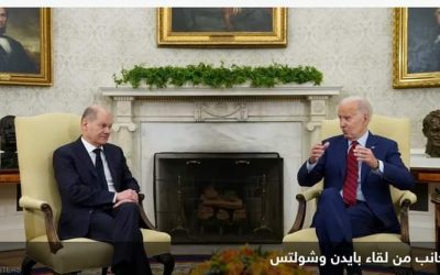 بايدن وشولتس يتوعدان روسيا بدفع ثمن الحرب في أوكرانيا