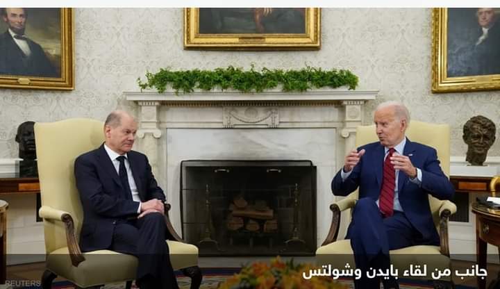 بايدن وشولتس يتوعدان روسيا بدفع ثمن الحرب في أوكرانيا