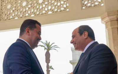 السيسي يستقبل رئيس وزراء العراق في القاهرة