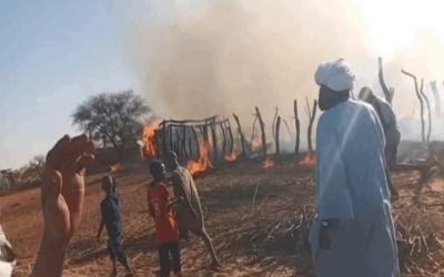السودان:ظهرت على شكل أعمدة ‫نار مجهولة تخرج من باطن الأرض ترعب السكان وتلتهم قرية بأكملها