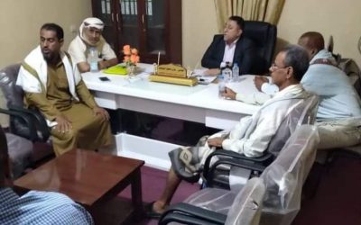 الأمين العام للمجلس المحلي أبين “الحامد” يلتقي  بمدير عام مديرية خنفر “اليوسفي”