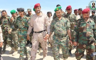 العميد الربيعي يزور مقر قيادة قوات الحزام الأمني يافع