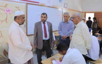 تدشين الامتحانات النهائية لطلاب وطالبات التعليم الثانوي والأساسي بوادي وصحراء