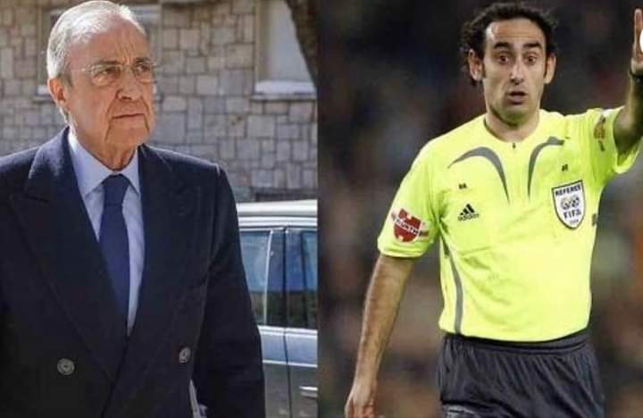 تصريحات خطيرة.. حكم يتهم رئيس ريال مدريد بحبسه في غرفة