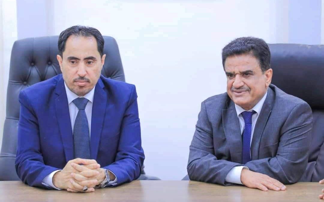 وزيرا الشباب والرياضة والنفط والمعادن يلتقيان إدارة نادي فحمان أبين