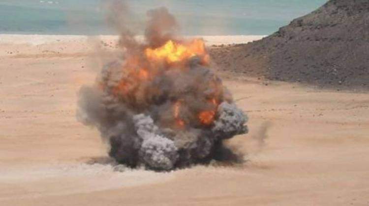 تنبيه : تفجير كمية من مخلفات الحرب في محافظة أبين