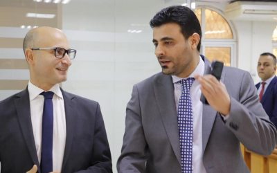 الرئيس التنفيذي ل كاك بنك يستقبل السفير  الفرنسي والوفد المرافق له .
