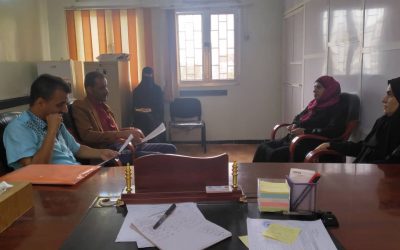 عدن : رئيس جهاز محو الامية يلتقي بالفريق المركزي المكلف بالنزول الميداني لبعض المحافظات