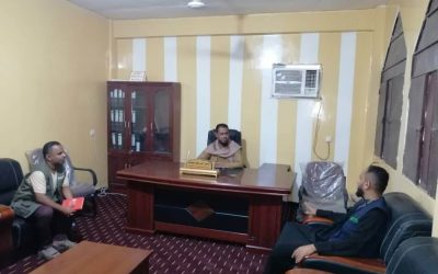 مدير عام خنفر اليوسفي يلتقي بفريق مؤسسة شباب أبين