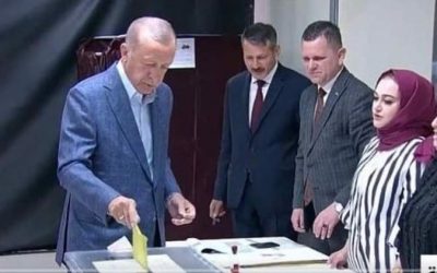 انتخابات تركيا.. أردوغان وكيليتشدار أوغلو يدليان بصوتيهما