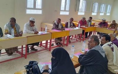 تدشين الورشة التعريفية بالبرنامج المشترك لدعم سبل العيش والأمن الغذائي بمديرية لودر محافظة ابين