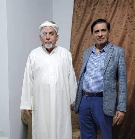 نائب رئيس المجلس  الانتقالي “البحسني” يطمئن على صحة الشاعر الأديب الباحث حسين بامطرف