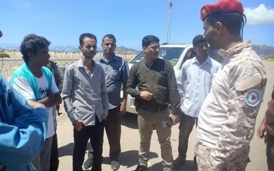 مدير عام البريقة الشوبجي يدشن إعادة فتح الطريق الرئيسي للبريقة المغلق منذ 8 سنوات