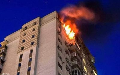 هجوم روسي بطائرات مسيرة على العاصمة الأوكرانية