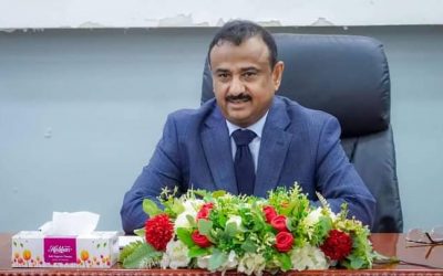 المحافظ ابن الوزير يناقش مع مدير عام شركة (OMV) عدد من القضايا وسبل التنسيق المشترك.