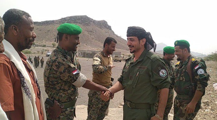 حزام لحج  يستعيد طقما عسكريا تابع لألوية العمالقة