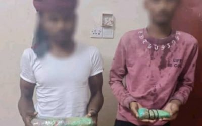 الحزام الأمني يضبط شخصين بحوزتهما مادة الحشيش المخدر بأبين