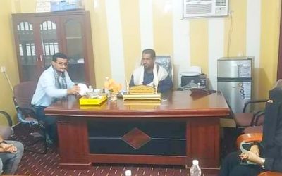 مدير عام خنفر اليوسفي يلتقي بفريق المجلس النرويجي للنازحين