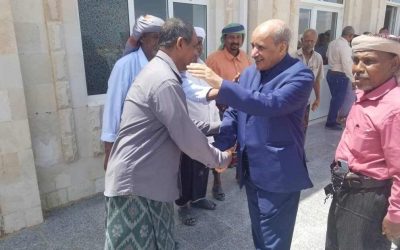 الأمين العام للحزب الاشتراكي اليمني يصل  ارخبيل سقطرى قادما من العاصمة  عدن
