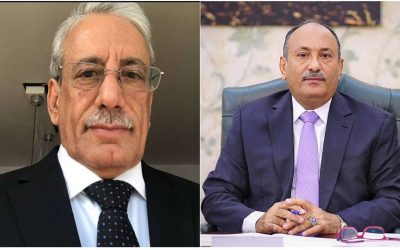 نائب وزير الصناعة سالم الوالي يعزي مدير مكتب رئاسة الجمهورية يحيى الشعيبي بوفاة والدته