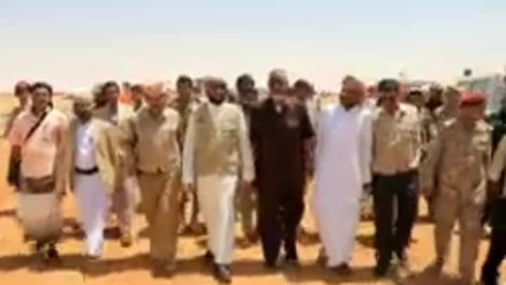 الصيعري وعدد من مسئولي الادارات في ميناء الوديعة البري يستقبلوا افواج  الحجاج