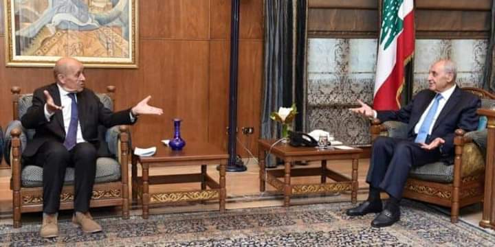 لودريان يستهل محادثاته في لبنان بلقاء صريح مع بري