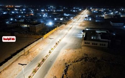 78% نسبة الانجاز بالمرحلة السادسة لمشروع إنارة المهرة بالطاقة الشمسية