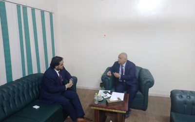 بن يمين يلتقي وزير الخدمة المدنية ويناقش معه اوضاع الكادر الوظيفي بوزارة الكهرباء ويستعرض معه اوضاع الكهرباء