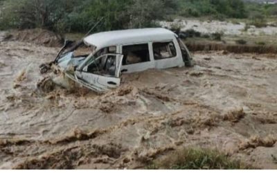 السيول تجرف مساحات زراعية في مودية وتتسبب بخسائر مادية للمواطنين ورئيس الانتقالي في المديرية يطلق نداء استغاثة