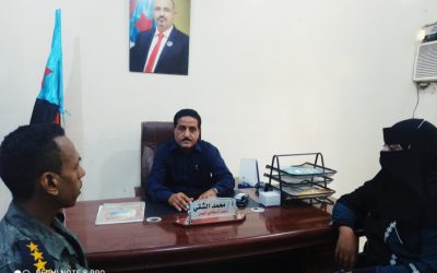 رئيس انتقالي أبين يلتقي نائب مدير مكافحة المخدرات في المحافظة