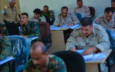 معهد تأهيل القادة يجري الاختبارات النهائية لدارسي الدورة الأولى قادة كتائب المشاة