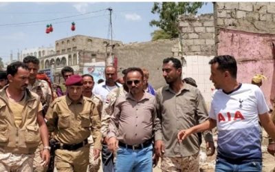 انتقالي الضالع والسلطة المحلية يشرفان على إزالة العشوائيات من شوارع المدينة.