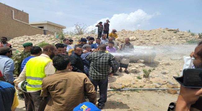 الوكيل الحسني يفتتح مشروع مياه العوابل بمحافظة الضالع
