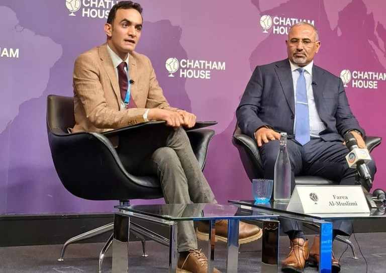 أبرز ماجاء في حديث  الرئيس الزُبيدي في ندوة للمعهد الملكي البريطاني
