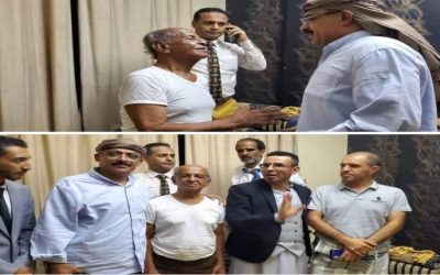 عاجل أول ظهور للفنان عطروش بعد إطلاق نار على  مهرجان تكريمه في تعز-صور-