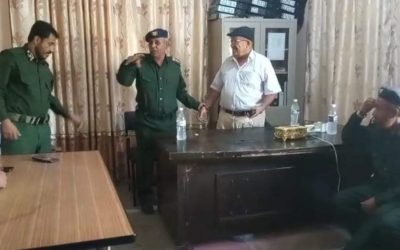 مدير عام الأحوال المدنية بمحافظة أبين يتفقد مركز الاصدار الآلي بمديرية لودر
