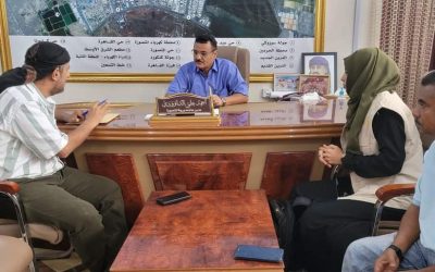 مدير عام المنصورة يناقش تنفيذ مشروع تقوية ضخ المياه في عدد من مناطق المديرية