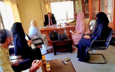 القائم بأعمال المحافظ يناقش مع منظمة مسار السلام مشروع إضفاء الطابع المحلي لأجندة السلام والأمن.