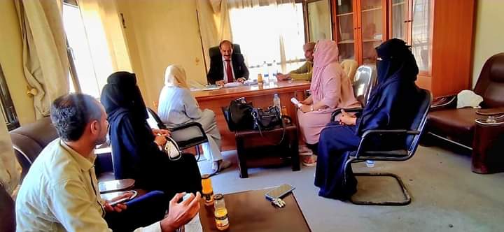 القائم بأعمال المحافظ يناقش مع منظمة مسار السلام مشروع إضفاء الطابع المحلي لأجندة السلام والأمن.