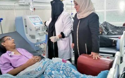 مدير عام مستشفى الصداقة يطلع على سير العمل في مركز الغسيل الكلوي