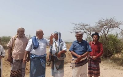 أنتقالي لودر والسلطة المحلية بالمديرية يدشنا حفر مكبات نفايات القمامة