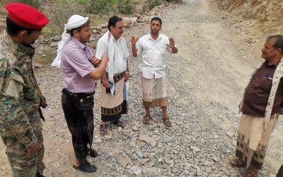 مدير عام يهر يتفقد طريق لكمة الحربي – حذرة – رهوة بن ظفر – حُمر بيهر يافع
