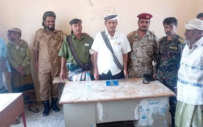 مدير عام أحور يجتمع بالاجهزة الامنية في المديرية